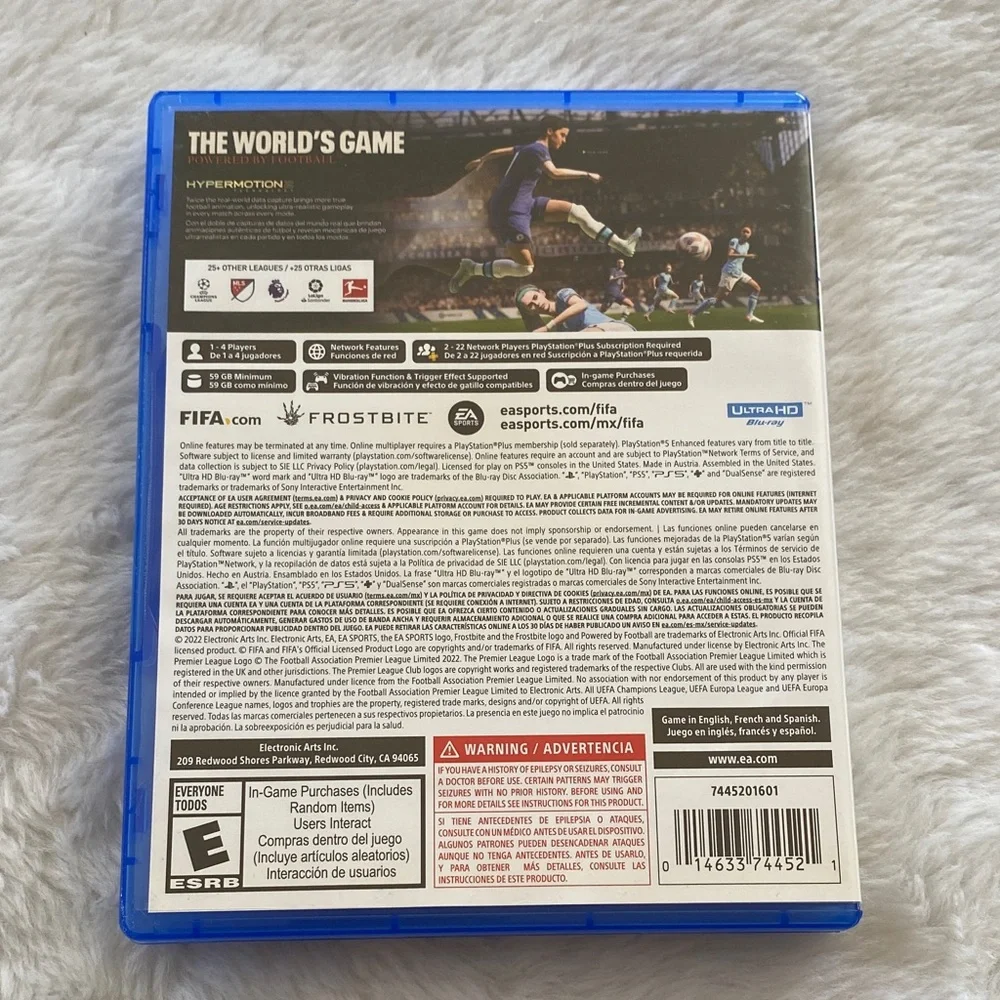 Sony PS5 FIFA 23 Game - Blue Case